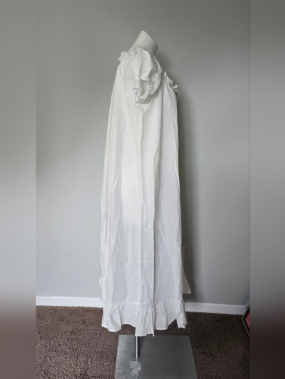 Nwt SuEasy Retro The Daphne Chemise Victorian Nightgown, White, Small - Picture 5 of 9